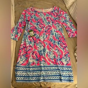 Lilly Pulitzer Cosmic Coral Cracked Up Engineered Lobster Print size Large